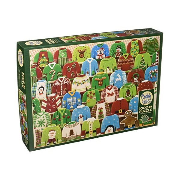 Cobblehill 80143 1000 PC Ugly Noël pulls puzzle, différents - Version Anglaise