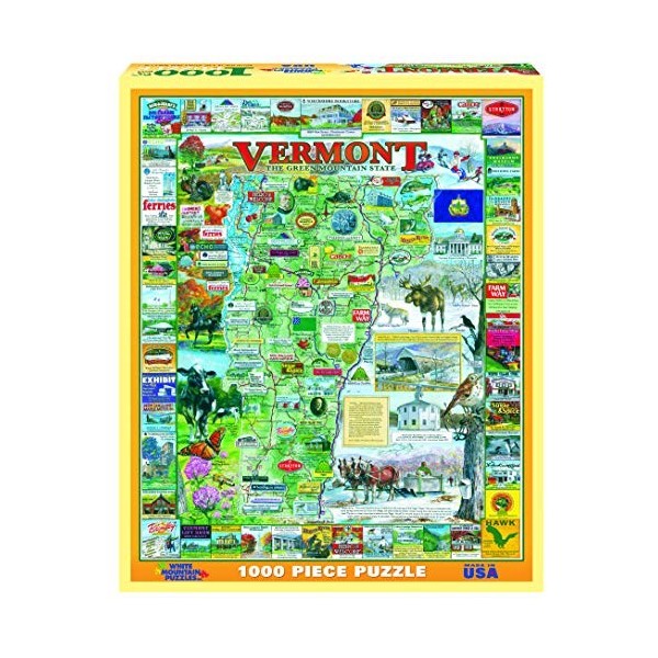 White Mountain Puzzles - Puzzle 1000 pièces - Vermont, USA