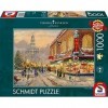 Schmidt Spiele- Thomas Kinkade, Un Souhait de Noël, Puzzle de 1 000 pièces, 59936, Coloré