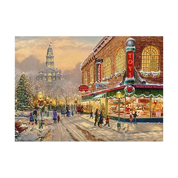 Schmidt Spiele- Thomas Kinkade, Un Souhait de Noël, Puzzle de 1 000 pièces, 59936, Coloré