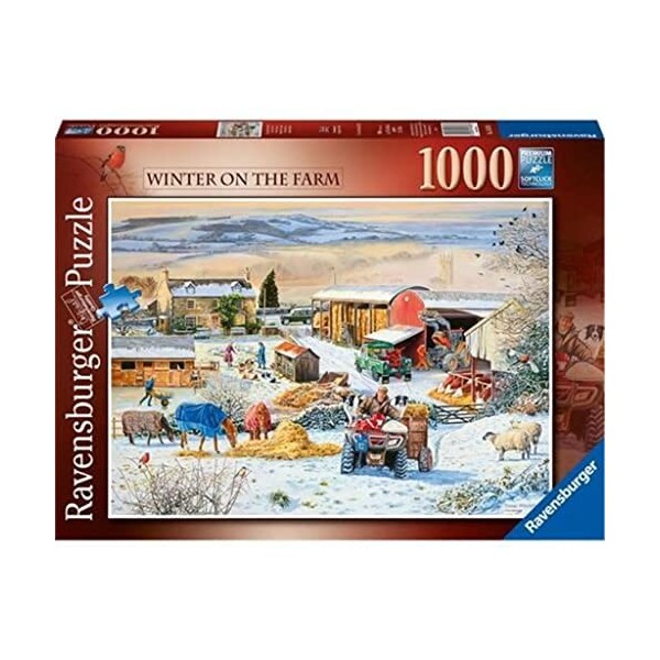 Ravensburger- Winter on The Farm Puzzle 1000 pièces pour Adultes et Enfants à partir de 12 Ans, 16478