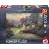 Schmidt Spiele- Thomas Kinkade, Spirit, Cottage du Bon Pasteur, Puzzle de 1000 pièces, 59678, Multicolore