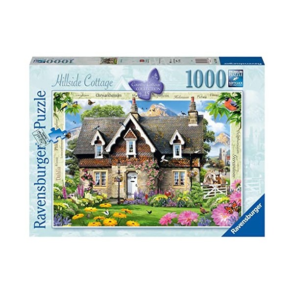 Ravensburger Country Collection N°15 Hillside Cottage Puzzle de 1000 pièces pour Adultes et Enfants à partir de 12 Ans, 17489