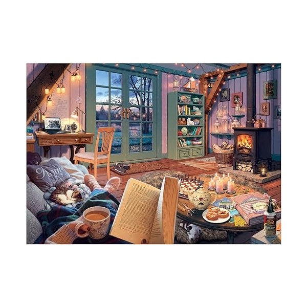 Ravensburger Cozy Retreat 500 Piece Large Format Jigsaw Puzzle for Adults - Every Piece is Unique, Softclick Technology Means