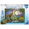 Ravensburger - Puzzle Enfant - Puzzle 200 p XXL - Le royaume des dinosaures - Dès 8 ans - 12718