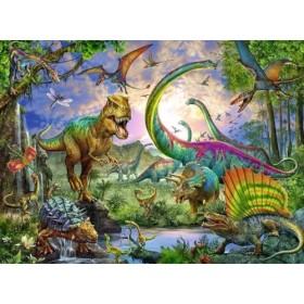 Ravensburger - Puzzle Enfant - Puzzle 200 p XXL - Le royaume des dinosaures - Dès 8 ans - 12718