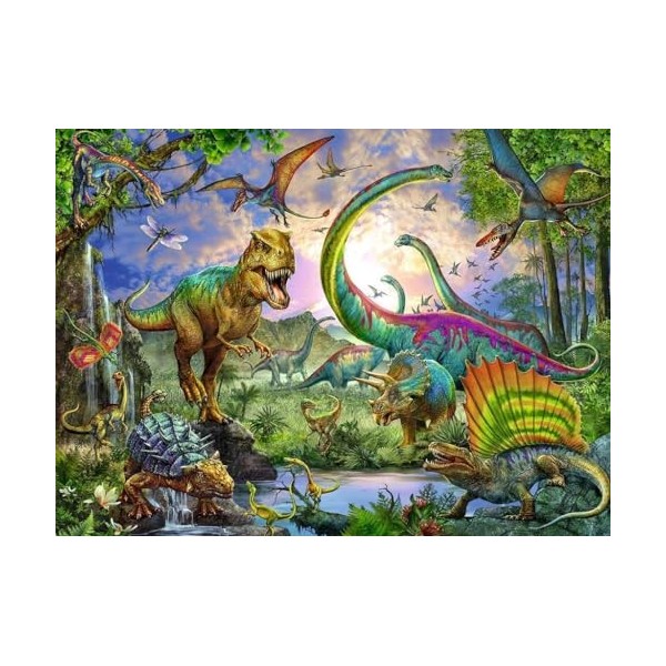 Ravensburger - Puzzle Enfant - Puzzle 200 p XXL - Le royaume des dinosaures - Dès 8 ans - 12718