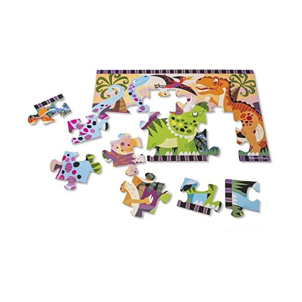 Plancher Jigsaw Puzzle-dinosaure Dawn 24 pièces 24 "X 36"