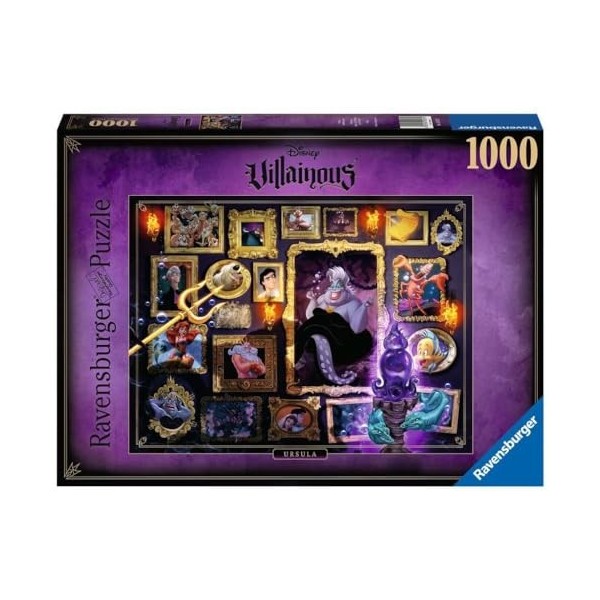 Ravensburger - Puzzle Adulte - Puzzle 1000 p - Ursula Collection Disney Villainous - 15027