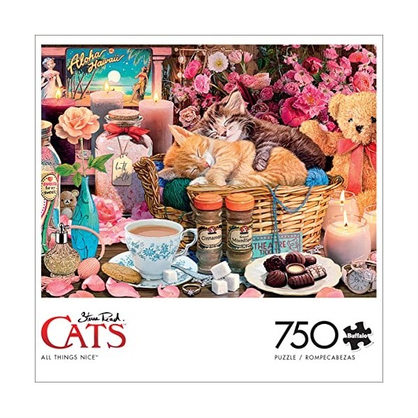 Buffalo Games - Steve Read Cats - All Things Nice - Puzzle de 750 pièces