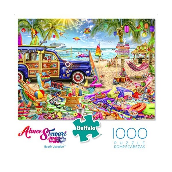 Buffalo Games - Aimee Stewart - Vacances à la plage - Puzzle de 1000 pièces