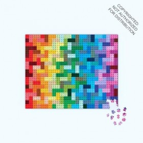 Lego Rainbow Bricks Puzzle: 1000-piece