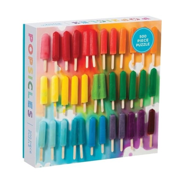 Rainbow Popsicles 500 Piece Puzzle Puzzles 