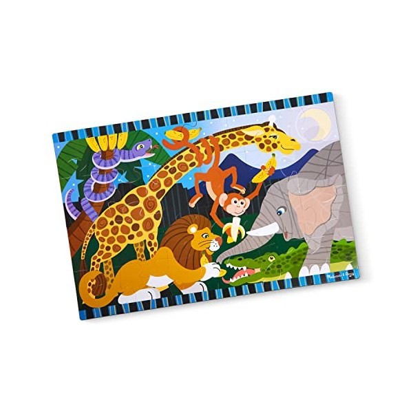 Melissa & Doug Puzzle de sol de Soirée safari 0,6 m x 1 m 