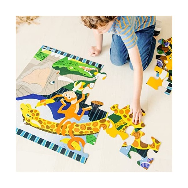 Melissa & Doug Puzzle de sol de Soirée safari 0,6 m x 1 m 