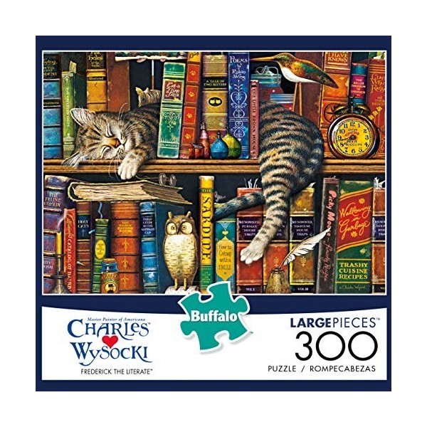 Buffalo Games- Frederick The Literate Puzzle, 2646, Multicolore