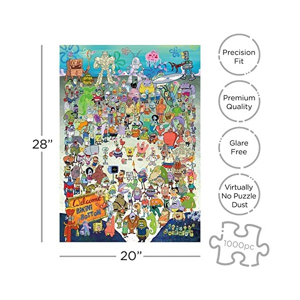 Aquarius Spongebob Squarepants Cast 1000 Pc Puzzle