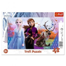 Trefl- Disney La Reine des Neiges 2, 15 Pièces, pour Enfants à partir de 3 Ans Puzzle, 31348, Coloured