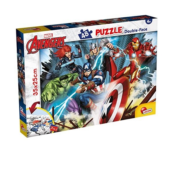 Liscianigiochi - Marvel Puzzle DF M-Plus 48 Avengers, Multicolor 99641 