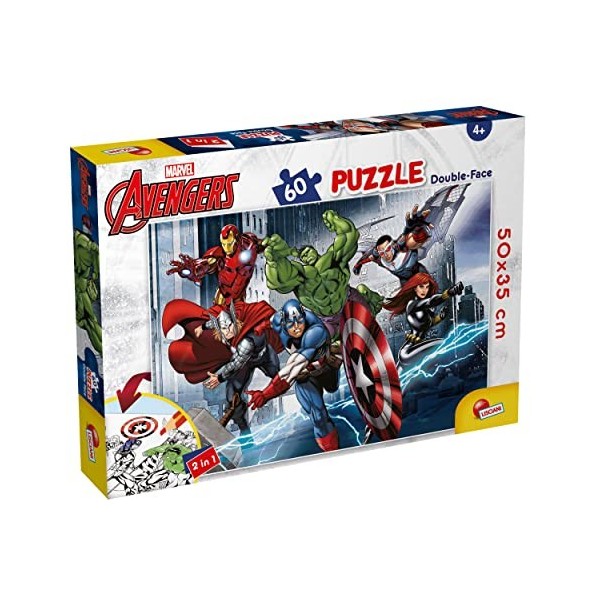 Liscianigiochi - Marvel Puzzle DF M-Plus 48 Avengers, Multicolor 99641 