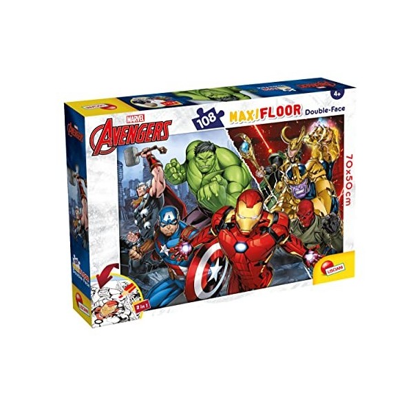 Liscianigiochi - Marvel Puzzle DF M-Plus 48 Avengers, Multicolor 99641 