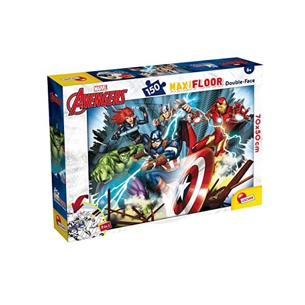 Liscianigiochi - Marvel Puzzle DF M-Plus 48 Avengers, Multicolor 99641 