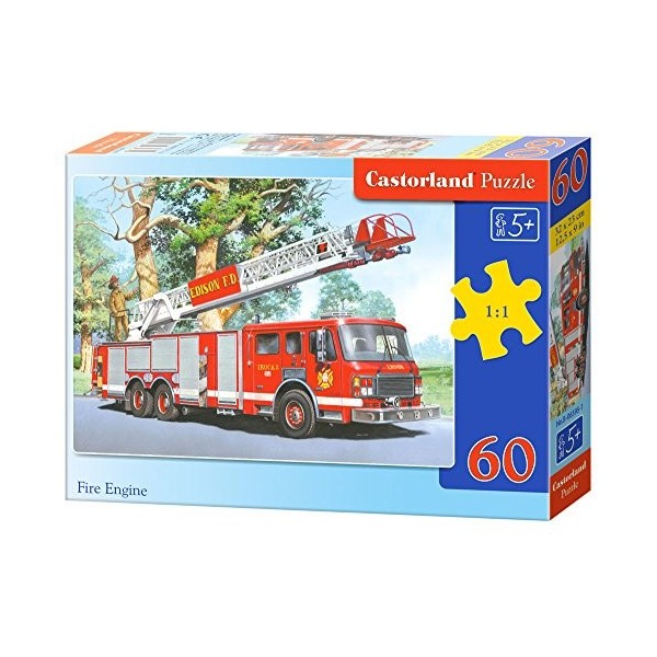 Castorland - B-06595-1 - Puzzle - Véhicule de Pompiers - 60 Pièces