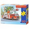 Castorland - B-06595-1 - Puzzle - Véhicule de Pompiers - 60 Pièces