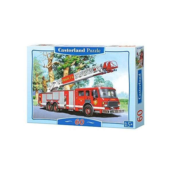 Castorland - B-06595-1 - Puzzle - Véhicule de Pompiers - 60 Pièces