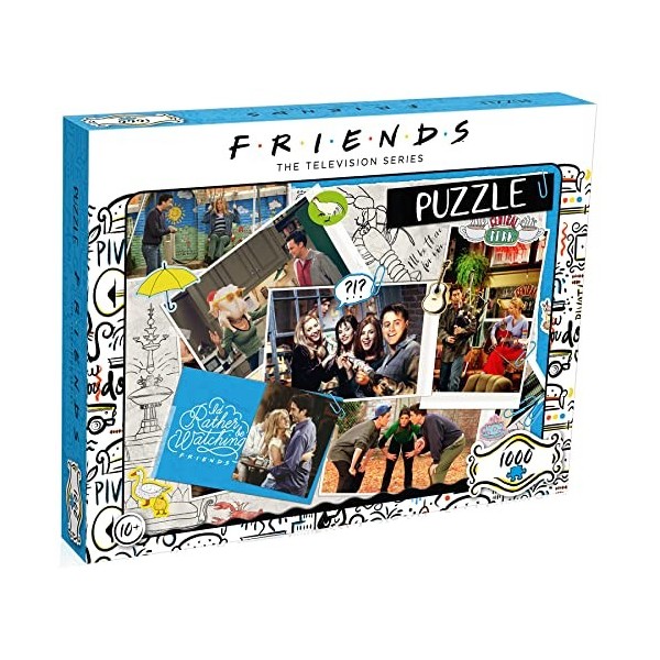 Winning Moves - PUZZLE FRIENDS SCRAPBOOK 1000 PIÈCES - Jeu de société - version française.