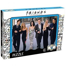 Winning Moves - PUZZLE FRIENDS MARIAGE 1000 PIÈCES - 1 POSTER OFFERT - Jeu de société - version française