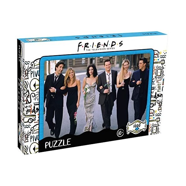 Winning Moves - PUZZLE FRIENDS MARIAGE 1000 PIÈCES - 1 POSTER OFFERT - Jeu de société - version française