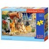Castorland Puzzle Classique Gathering Friends 120 pièces, B-13340-1, Multicolore