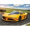 Castorland- Yellow Sportscar, Puzzle 120 Teile, B-13500-1, coloré