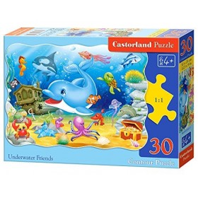 Castorland - B-03501-1 - Puzzle - Les Amis des Fonds Marins - 30 Pièces