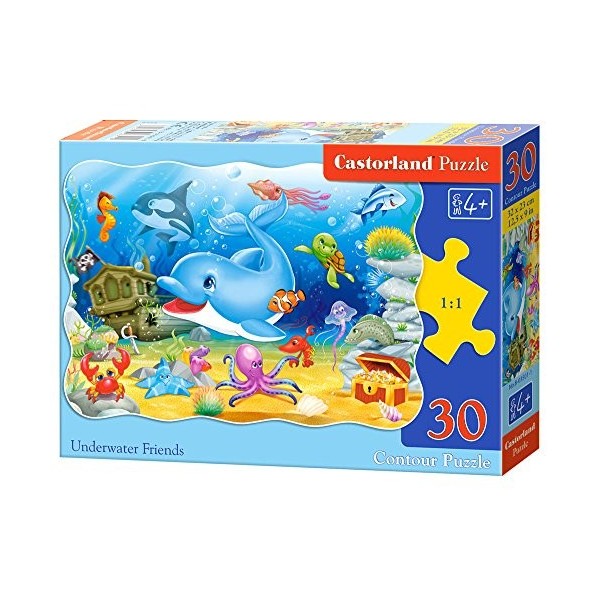 Castorland - B-03501-1 - Puzzle - Les Amis des Fonds Marins - 30 Pièces