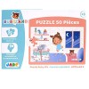 J.A.D.E - Puzzle Ruby Fait Dodo - Rubyland - 222216-50 Pièces - Multicolore - Carton - Design Français - Jeu pour Enfant - Pu