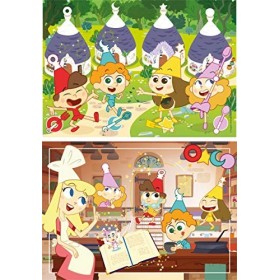 Clementoni- Supercolor Puzzle-Trulli Tales-2 x 60 piéces- 21606