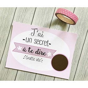 Carte à gratter annonce de grossesse - grande soeur