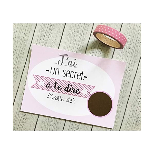 Carte à gratter annonce de grossesse - grande soeur