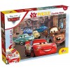 Lisciani - Puzzle Disney Cars 2 en 1 - Maxi Puzzle 50 x 35cm de 24 pièces - Double Face avec Verso à Colorier -pour Enfants d