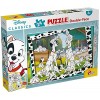 Lisciani - Puzzle Disney Cars 2 en 1 - Maxi Puzzle 50 x 35cm de 24 pièces - Double Face avec Verso à Colorier -pour Enfants d