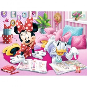 Trefl-18217 Mickey & Friends 30 Pièces pour Les Enfants à partir de 3 Ans Puzzle, TR18217, Meilleurs Amis Disney Minnie