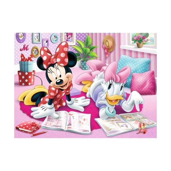 Trefl-18217 Mickey & Friends 30 Pièces pour Les Enfants à partir de 3 Ans Puzzle, TR18217, Meilleurs Amis Disney Minnie