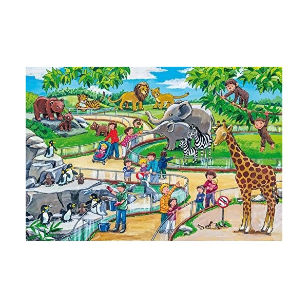 Schmidt Spiele - 56218 - Journée Au Zoo, 3x24 Pcs