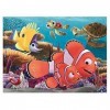 Lisciani - Disney Puzzle Nemo - Puzzle 60 Pièces - Double Face - Verso A Colorier - Jeu Educatif - A partir de 3 ans