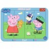 Trefl- Baby Puzzles en Cadres, pour Les Enfants à partir de 2 Ans Puzzels, 80021, Heureuse Peppa Pig