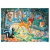 Lisciani, Puzzle pour enfants à partir de 4 ans, 60 pièces, 2 en 1 Double Face Recto / Verso avec le dos à colorier - Disney 