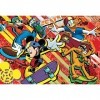 Lisciani, Puzzle pour enfants à partir de 4 ans, 60 pièces, 2 en 1 Double Face Recto / Verso avec le dos à colorier - Disney 