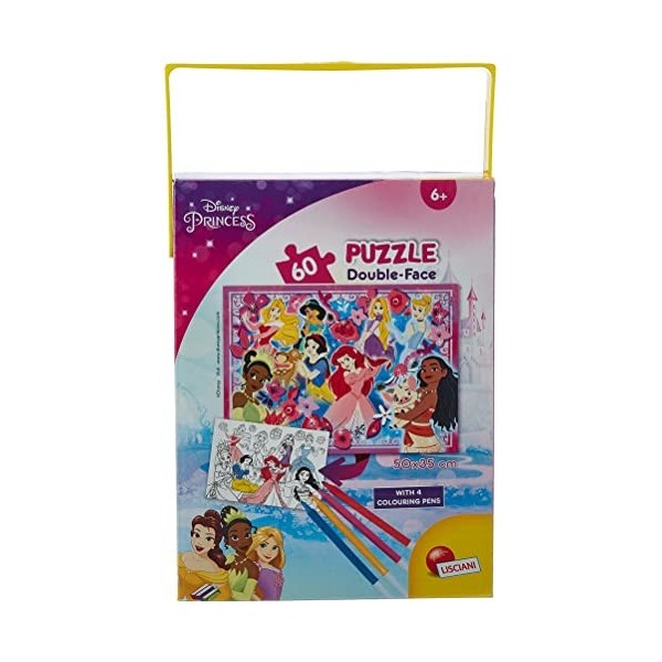 Lisciani - Disney Puzzle Nemo - Puzzle 60 Pièces - Double Face - Verso A Colorier - Jeu Educatif - A partir de 4 ans